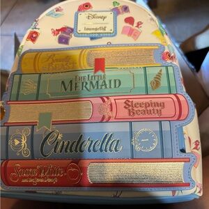 Loungefly Disney Princess Books Mini Backpack Belle Ariel Cinderella Snow White